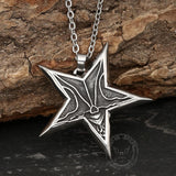 Devil Satan Smile Stainless Steel Pentagram Pendant | Gthic.com