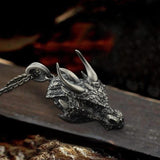 Domineering Dragon Head Pure Tin Necklace