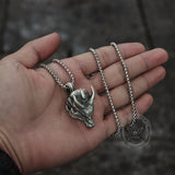 Domineering Dragon Head Pure Tin Necklace | Gthic.com