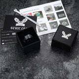 Dragon Head Celtic Knot Stainless Steel Viking Ring