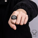 Eagle Globe Stainless Steel Marine Ring