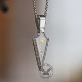 Eye of Ra Ankh Spearhead Stainless Steel Pendant | Gthic.com