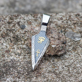 Eye of Ra Ankh Spearhead Stainless Steel Pendant | Gthic.com