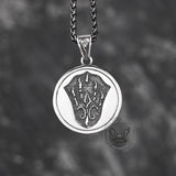 Ferocious Nordic Wolf Stainless Steel Pendant