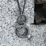 Ferocious Snake Stainless Steel Animal Pendant