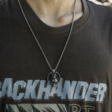 Flying Dragon Skull Stainless Steel Pendant | Gthic.com