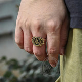 Freemasonry Symbol Stainless Steel Ring