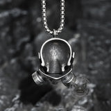 Gas Mask Skull Stainless Steel Pendant