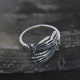 Ghost klauw sterling zilveren schedel ring