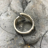 Gothic Angel Demon Wing Sterling Silver Ring | Gthic.com