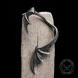 Gothic Bat Wing Sterling Silver Stud Earrings | Gthic.com