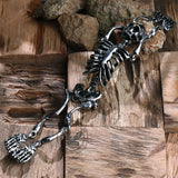 Gothic Body Skull Stainless Steel Bracelet | Gthic.com