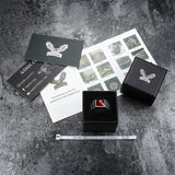 Gothic Cross Fleury Stainless Steel CZ Ring