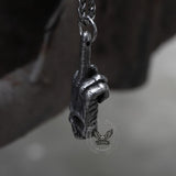 Gothic Dark Rock Stainless Steel Skull Necklace