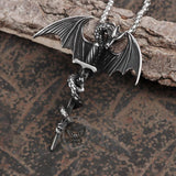 Gothic Dragon Stainless Steel Pendant 03 | Gthic.com