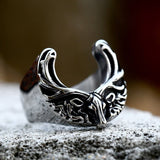 Christmas Elk Stainless Steel Animal Ring | Gthic.com