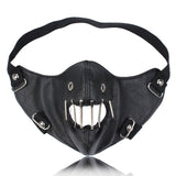Gothic Iron Ring Leather Half Facemask01 | Gthic.com