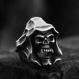 Gothic The Death Skull Stainless Steel Ring | Gthic.com