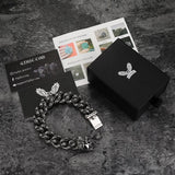 Punk-Geisterkopf-Totenkopf-Armband aus Edelstahl