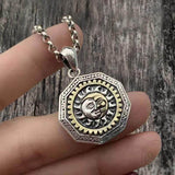 Eye of Providence Sterling Silver Sun God Pendant 01 | Gthic.com