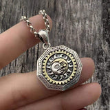 Eye of Providence Sterling Silver Sun God Pendant 04 | Gthic.com