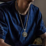 Eye of Providence Sterling Silver Sun God Pendant 02 | Gthic.com