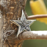 Devil Satan Smile Stainless Steel Pentagram Pendant | Gthic.com