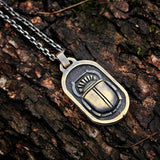 Egyptian style Beetle brass pendant