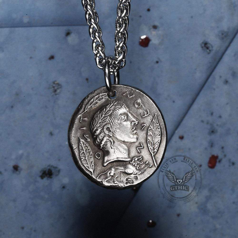Greek Apollo Brass Coin Pendant – GTHIC