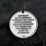 Holy Praying Hands Sterling Silver Coin Pendant 04 | Gthic.com