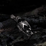 Owl Skull Stainless Steel Animal Pendant