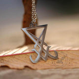 Seal of Lucifer Nephilim Satan Stainless Steel Pendant | Gthic.com
