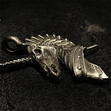 Unicorn Holy Beast Sterling Silver Brass Pendant | Gthic.com