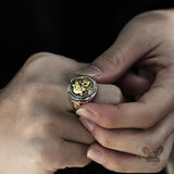 1936 Hobo Nickels Liberty roestvrijstalen schedelring