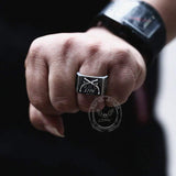 1776 Crossed Guns Sterling Silver Ring