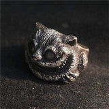 Cheshire Cat Sterling Silver Brass Ring | Gthic.com
