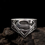 Letter "S" Sterling Silver Ring