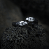 Greek Amphisbaena Sterling Silver Mythology Woman Ring