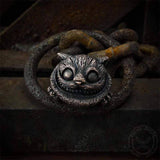 Cheshire Cat Sterling Silver Brass Ring | Gthic.com
