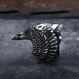 Crow 316L Stainless Steel Beast Ring | Gthic.com