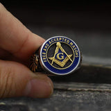 Eye Of Providence 316L Stainless Steel Masonic Ring