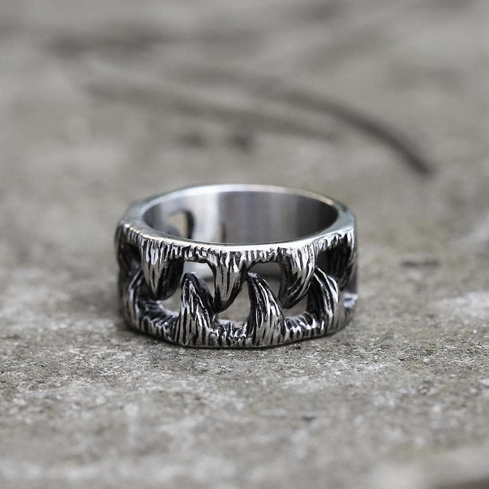 the monsters ring Monster Teeth Stainless Steel Beast Ring