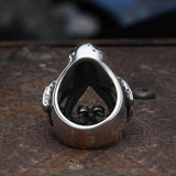 Bague Animal Crâne de Poulpe en Acier Inoxydable