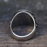 Retro piraat roestvrijstalen schedelring