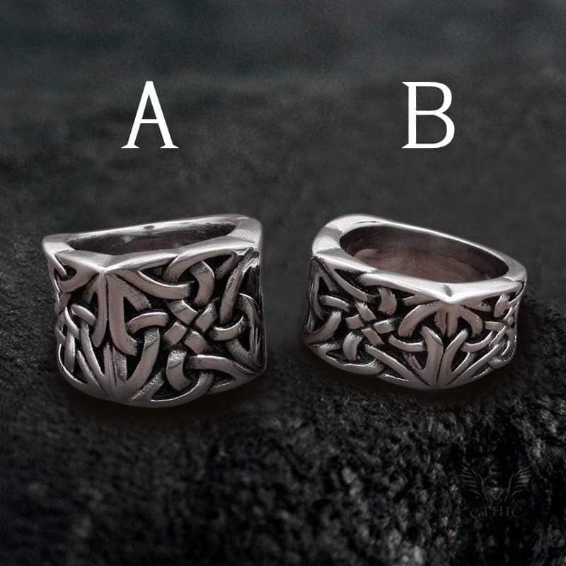 Celtic Knot Stainless Steel Viking Ring