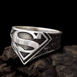 Letter "S" Sterling Silver Ring