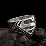 Letter "S" Sterling Silver Ring