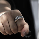Warrior Triquetra Stainless Steel Viking Ring - GTHIC
