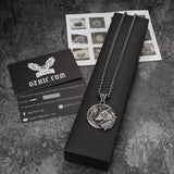 Guardian Wolf Stainless Steel Viking Pendant