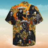 Chemise de crâne de polyester de bière de boisson d'Hawaï